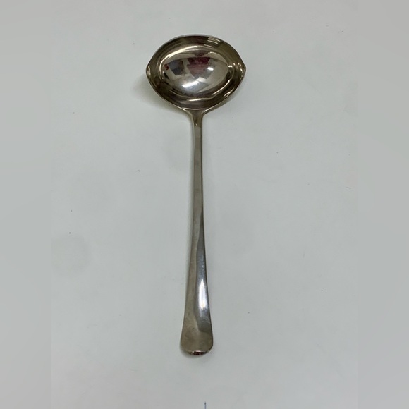 Vintage Raimond Large Raised Rattail Hook Stand Silver Plated Punch Soup Ladle - Picture 2 of 16